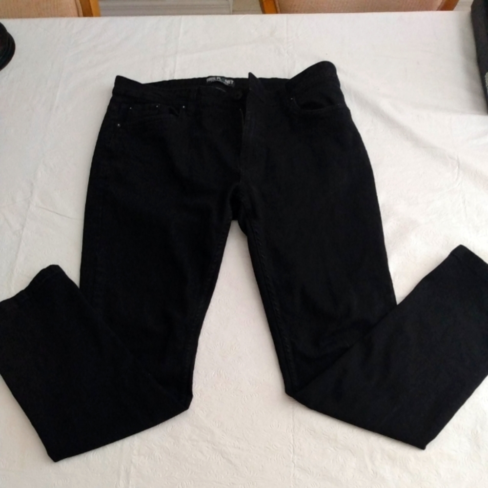 Fresh Planet Straight Black Jeans 36x32
